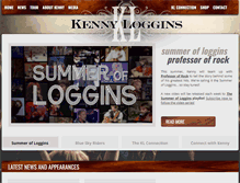 Tablet Screenshot of kennyloggins.com